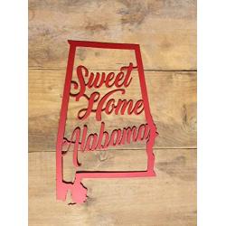 22" Custom Sweet Home Alabama State Shaped Door Hanger