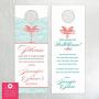 Do Not Disturb Wedding Door Hangers (set of 10) Palm Tree Waves