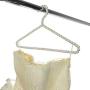 WHOSEE 4 Pack Clothes Pearl Hanger 10KG Weight Bearing Trouser Bead Skirts Hanging Holder White