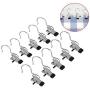 Auntwhale 20 Pcs Portable Laundry Hook Hanging Clothes Pins Stainless steel Travel Home clothing Boot Hanger Hold Clips