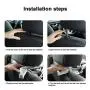 2PCS LED Light Hook Car Interior Back Seat Hidden Hook Headrest Items Hanger