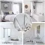 TOOGOO Folding Clothes Hanger Adjustable Drng Rack Retractable Coat Hanger Home Storage Organir Instant Clot, Wall Mounted with Screws,Matte Polished Aluminum alloy2 Packs