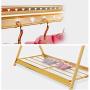 QFFL Clothes Airer, Clothes Drying Rack, Foldable Clothes Drying Rack, Space Saving Retractable Rack Hanger Heavy Duty with 1-Tier Garment Rack 3 Colors Hangers (Color : Gold) QFFL Clothes Airer, Clothes Drying Rack, Foldable Clothes Drying Rack, Space Saving Retractable Rack Hanger Heavy Duty with 1-Tier Garment Rack 3 Colors Hangers (Color : Gold)