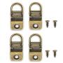 HangZ 11005 Flat Mount Wire 1-Hole D-Ring Picture Hanger Value Pack, 25lb, 12-Piece, Antique Brass HangZ 11005 Flat Mount Wire 1-Hole D-Ring Picture Hanger Value Pack, 25lb, 12-Piece, Antique Brass