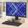 Large Bamboo Drawer 2 PK, Monitor Stand & Stackable Storage Solution for Office Products pens, Pencils, Scissors, notepads, Business Cards and More