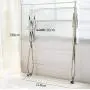 PLLP Drying Rack Hangers Airer Largescale Drying Rack Stainless Steel When Landing Folding Suntank Frame Large Balcony Mobile Villa Courtyard Hanger Space Saving Clothes Rack