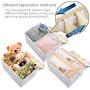 Prandom Large Foldable Storage Bins with Lids Fabric Decorative Storage Boxes Cubes Organizer Containers Baskets with Cover Handles Removable Divider for Bedroom Closet Nursery 17.3x11.8x9.8 Inch 3 Pack