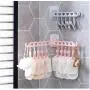 5pcs Color Random Folding Clothes Hanger Organizer Multi-Port Support Wall Mount Baby Clothes Drying Racks Bathroom Home Storage Rack with Clips 5pcs Color Random Folding Clothes Hanger Organizer Multi-Port Support Wall Mount Baby Clothes Drying Racks Bathroom Home Storage Rack with Clips