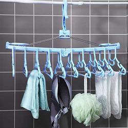 HJYPYJ Space Saving Magic Clothes Hangers Organizer, 360 Degree Rotation Windproof Hangers,for Bedroom Bathroom Balcony/Pink / 3 Pcs