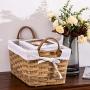 Vosson Woven Storage Basket Cube Basket Boxes for Closet Woven Baskets for Shelf Basket Bin Containers Set of 3 (Beige)