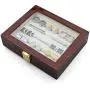 HAWSON Wood Cufflinks Case with Glass Top Ring Storage Organizer for Men and Women Jewelry Storage HAWSON Wood Cufflinks Case with Glass Top Ring Storage Organizer for Men and Women Jewelry Storage