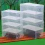 HongHong 10 x Clear Plastic Shoe Storage Transparent Stackable Foldable Tidy Organizer Box HongHong 10 x Clear Plastic Shoe Storage Transparent Stackable Foldable Tidy Organizer Box