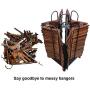 YGLight Hanger Clothes Hangers Holder Hold Smooth Anti-Rust Clothing Stores Hanger Stacker Swivel Casters Store Easy Movement Idle Iron, Wood (Color : Black)
