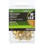 Hillman 42087 Brass Conventional Picture Hanger 30lbs Value Pack of 50