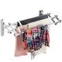 Bartnelli Accordion Wall Mounted Drying Rack | 5 Smooth Round Stainless Steel Rods | Huge 11 Linear Feet Capacity | Compact Sleek Design || 45lb Capacity