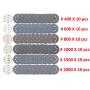 S&F STEAD & FAST 60pcs 5 Inch Sanding Discs Hook & Loop 8 Holes Wet Dry 400 600 800 1000 1500 2000 Grit Orbital Sander Sandpaper with Tack Cloth, Silicon Carbide Round Flocking Sandpaper