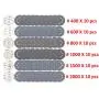 S&F STEAD & FAST 60pcs 5 Inch Sanding Discs Hook & Loop 8 Holes Wet Dry 400 600 800 1000 1500 2000 Grit Orbital Sander Sandpaper with Tack Cloth, Silicon Carbide Round Flocking Sandpaper