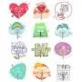Adhesive Kitchen Wall Hooks- 12 Packs Heavy Duty 11lb(Max) Nail Free Rotate Seamles Scratch Hooks, Cute Hooks in English and Animation with Stainless Hooksd for Bar, Home or Partty Adhesive Kitchen Wall Hooks- 12 Packs Heavy Duty 11lb(Max) Nail Free Rotate Seamles Scratch Hooks, Cute Hooks in English and Animation with Stainless Hooksd for Bar, Home or Partty