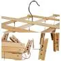Ayygift SET OF 2 Durable Foldable Wooden Airer Laundry Rack Clothes Sock Hanger 16 Clips Clamps Ayygift SET OF 2 Durable Foldable Wooden Airer Laundry Rack Clothes Sock Hanger 16 Clips Clamps