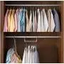 Windproof 5Hole Magic Coat Clothes Hanger Multifunction Holder Clothes Hanging Organizer Folding Rotating Coat Storage Rack 10pcs Random Color