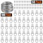 Powlankou Picture Hanging Kit Including 50 Pcs D-Ring Picture Hangers with Screws and 100 Feet Picture Hanging Wire, Supports up to 30 lbs Powlankou Picture Hanging Kit Including 50 Pcs D-Ring Picture Hangers with Screws and 100 Feet Picture Hanging Wire, Supports up to 30 lbs
