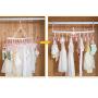 HJYPYJ Magic Hanger,Multifunction Child Folding Hanger,Rotate PP Space-Saving Organizer Hanger Durable/Pink / 1 pcs