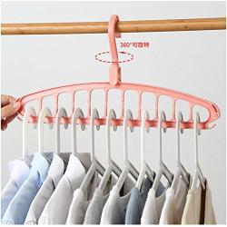 10pcs Random Color Multifunctional Hanger Clothes Rack Hook Household Plastic Non-Slip Magic Hanger Clothes Hanger Storage