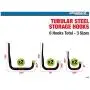 Shepherd Hardware 8088E Heavy Duty Steel Garage Storage/Assorted Utility Hooks, 6 Pack