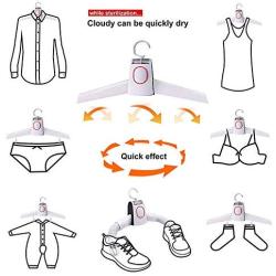 DESTINLEE Portable Folding Dryer Hanger - Compact Electric Clothes Dryer Electric Hanger for Traveling Foldable Clothes Drying Rack Rone Life