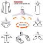 DESTINLEE Portable Folding Dryer Hanger - Compact Electric Clothes Dryer Electric Hanger for Traveling Foldable Clothes Drying Rack Rone Life