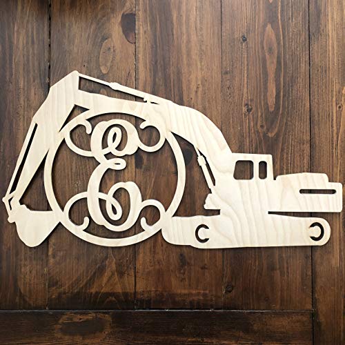 Unfinished Wood Ghost Monogram Hanger - Halloween Door Hanger - Ghost Initial Wreath - Fall Wall Hanger - Ghost Wreath - Halloween Decor