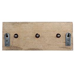 Indianshelf Handmade 1 Artistic Vintage Cream Wooden Strip Clothes Hooks Hangers/Coat Hooks Wall Mounted