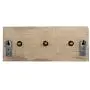 Indianshelf Handmade 1 Artistic Vintage Cream Wooden Strip Clothes Hooks Hangers/Coat Hooks Wall Mounted