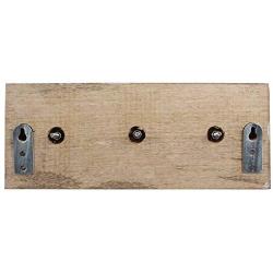 Indianshelf Handmade 1 Artistic Vintage Green Wooden Strip Coat Hooks Holders/Wall Hooks for Pictures