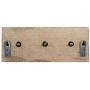 Indianshelf Handmade 1 Artistic Vintage Green Wooden Strip Coat Hooks Holders/Wall Hooks for Pictures