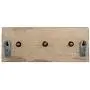 Indianshelf Handmade 1 Artistic Vintage Green Wooden Strip Wall Hooks Holders/Wall Rail Hooks