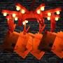 Huhushop LED Cloth Hangers Clip Lamp Photo Cards Light Multifunction Plastic Hangers with Light(Pink)