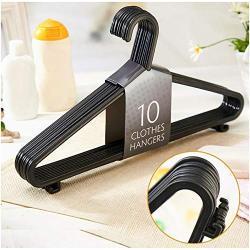 Adult Coat Hangers 20pcs Strong Plastic Clothes Hangers for Tops/Skirts/Dresses/Trousers Non-Slip Hanger Hook