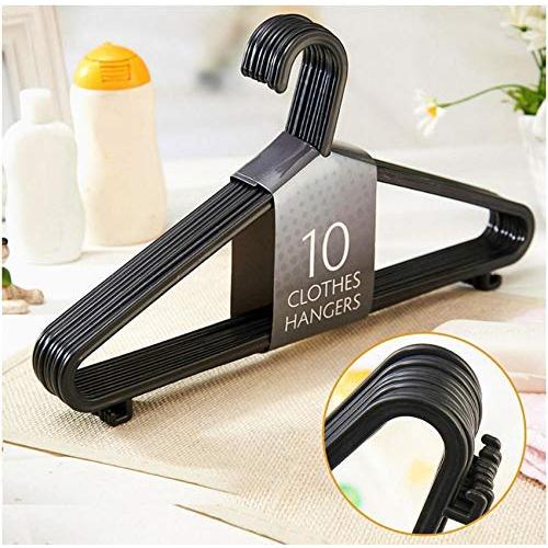 Adult Coat Hangers 20pcs Strong Plastic Clothes Hangers for Tops/Skirts/Dresses/Trousers Non-Slip Hanger Hook