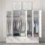 KOUSI Portable Closet Wardrobe Closet Room Closet with Doors Wardrobe with Storage Wardrobes for Bedrooms Portable Closet Wardrobe Bedroom Armoire, White, 10 Cubes + 5 Hanger KOUSI Portable Closet Wardrobe Closet Room Closet with Doors Wardrobe with Storage Wardrobes for Bedrooms Portable Closet Wardrobe Bedroom Armoire, White, 10 Cubes + 5 Hanger