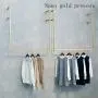 COAT RACK Wall Clothing Rack, Gold Wrought Iron Side Hanging Clothes Hanger, Multi-Size Selection