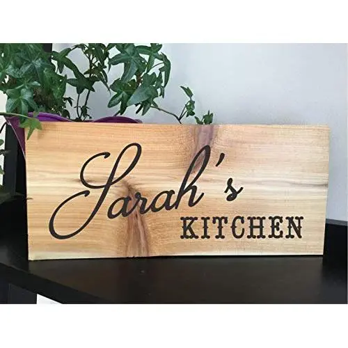 PERSONALIZED KITCHEN SIGN, RECLAIMED CEDAR 12X5 WITH HANGER, RUSTIC COUNTRY ELEGANT WOOD SIGN, UNIQUE GIFT, HOUSEWARMING GIFT, ANNIVERSARY GIFT, BIRTHDAY GIFT, MOTHERS DAY GIFT, WEDDING GIFT PERSONALIZED KITCHEN SIGN, RECLAIMED CEDAR 12X5 WITH HANGER, RUSTIC COUNTRY ELEGANT WOOD SIGN, UNIQUE GIFT, HOUSEWARMING GIFT, ANNIVERSARY GIFT, BIRTHDAY GIFT, MOTHERS DAY GIFT, WEDDING GIFT