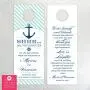 Wedding Door Hangers (set of 10) Anchor Do Not Disturb