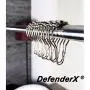 Roller Ball Bathroom Shower-Curtain Rings-DefenderX Multipurpose Hooks - Set of 12 Rings, Polished Chrome, 100% Stainless Steel