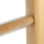 HANGERWORLD Natural Wooden 4 Tier Non Slip Inlaid Grip Space Saving Pants Bar Clothes Organizer Coat Garment Hangers