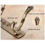 NiceGo Wall Mount Coat Hook, 2 Pack Pretty Hooks Stainless Steel Coat Hangers Rack Robe Hat Clothes Hook Wall Coat Rack Hooks