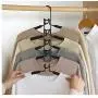 4pcs Multi-Layer Anti-Slip Clothes Hangers Save Space, 5 in 1 Metal Laundry Rack for Shirt Sweater Suit Dress Coat 4pcs Multi-Layer Anti-Slip Clothes Hangers Save Space, 5 in 1 Metal Laundry Rack for Shirt Sweater Suit Dress Coat