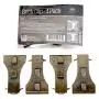 Holiday Joy - 4 Metal Brick Clip Fastener Hooks - Holds Up to 25 Pounds - Fits Brick 2-1/8 inch to 2-1/2 inch in Height - Made in USA (4 Pack)