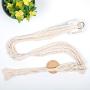 Macrame Double Plant Hanger Indoor Outdoor Hanging Planter Pot holder Cotton Rope 4 Legs 62 Inch(2 Pack)