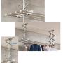 Wall Mounted Retractable Clothes Airer - Ceiling Mounted Laundry Drying Rack-Space Save-Laundry Rack Drying Hanger Clotheshorse